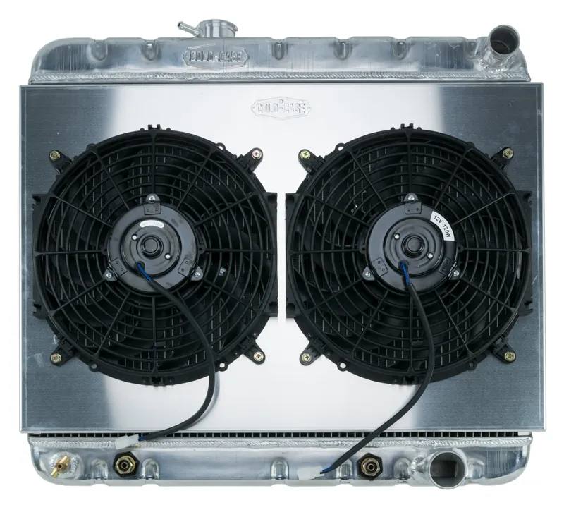 64-65 GTO w/ AC AT Aluminum Performance Radiator Dual Fan Kit Cold Cae Radiators product image