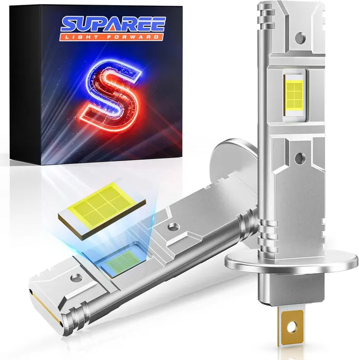 LED Factory Mart SUPAREE H1 LED Headlight Bulbs 80W 20000LM Halogen Replacement