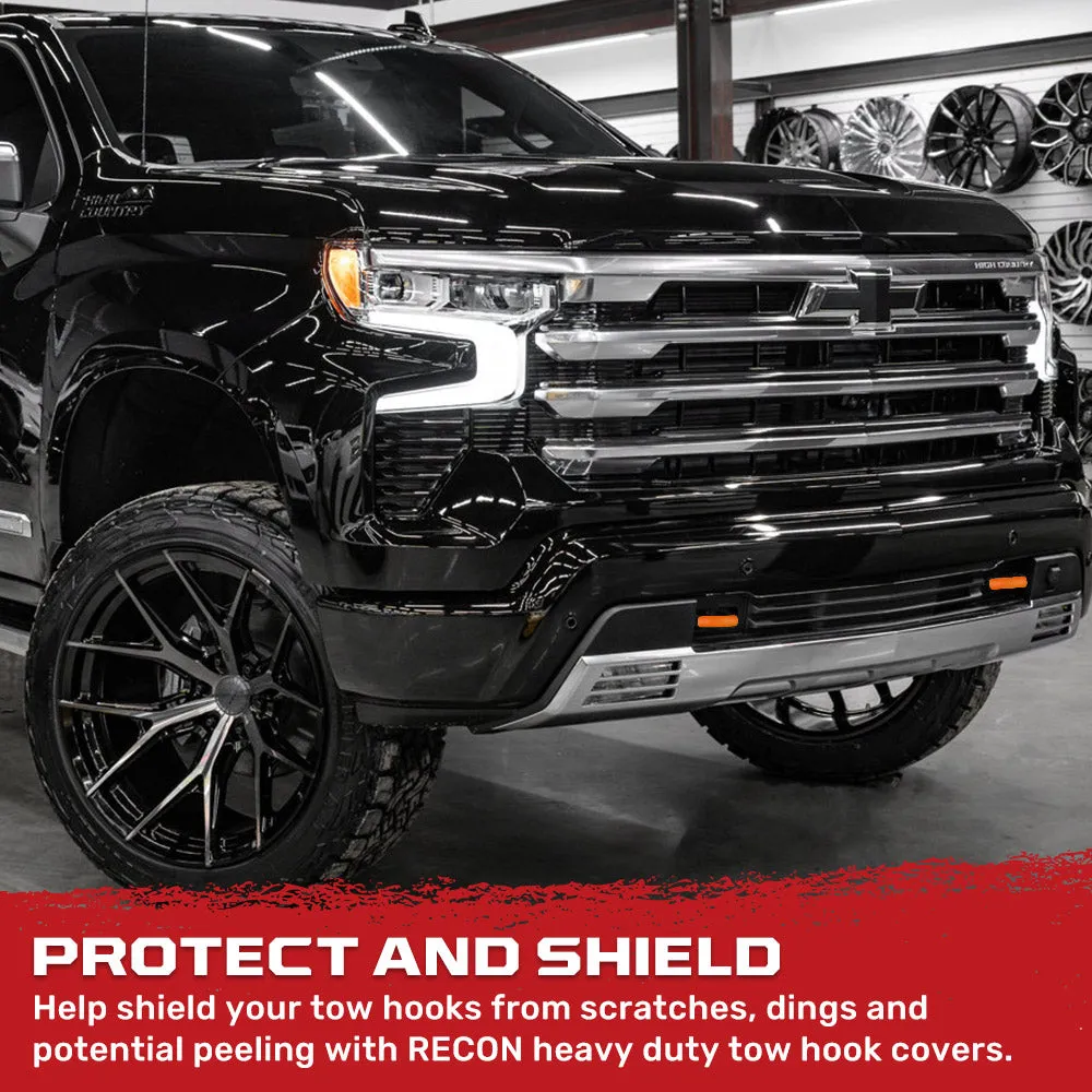Chevy 20-25 Silverado 1500 Tow Hook Covers 2-Piece Set of Silicone Covers Standard & LED Options - Multiple Colors product image