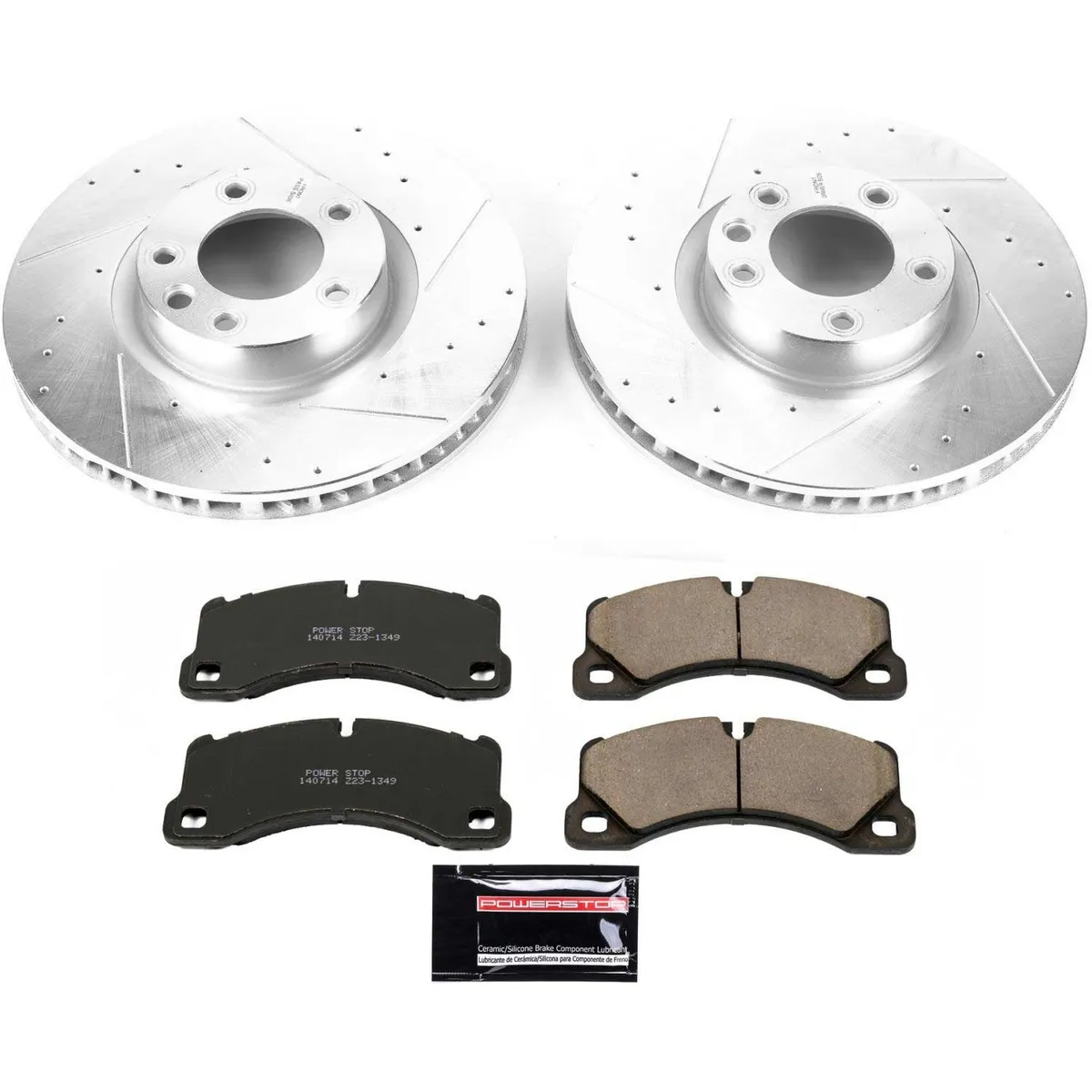 Z23 Evolution Sport Upgrade Kit: Drilled/Slotted Rotors; Carbon-Fiber Ceramic Pads; Pad Sensors product image
