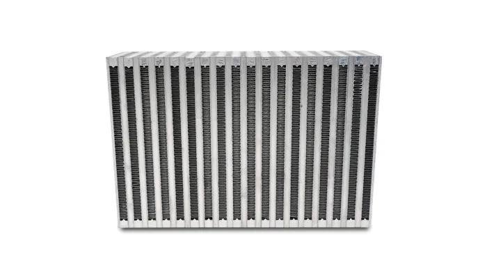 Vertical Flow Intercooler Core; 12 in. Core Width; 3.5 in. Core Thickness; 8 in. Height; 6061 Aluminum; product image