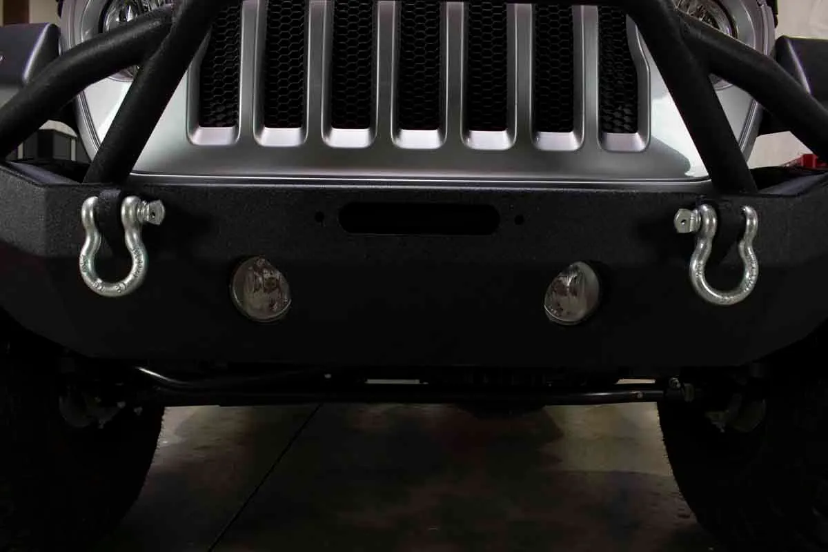 Fishbone Offroad Mid-Width Front Winch Bumper for 2018 & Up Jeep Wrangler/Gladiator FB22088 product image