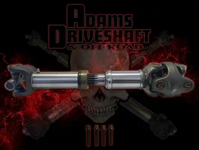 Adams Driveshaft Off Road 2004-2006 LJ Wrangler Rear Extreme Duty Solid 1310 CV Driveshaft that fits a SYE Kit [Non Rubicon] with CV Bolts