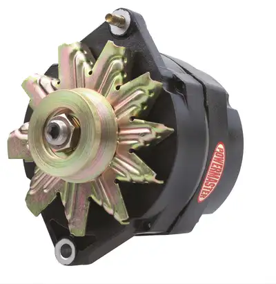 Power Master Alternator; 12si; 150 Amp; 100 Idle; 1 Groove V Type Pulley; Black;