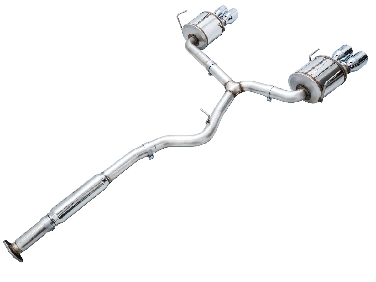 AWE Track Edition Axleback Exhaust for VB Subaru WRX - Diamond Black Tips 3020-43424 product image