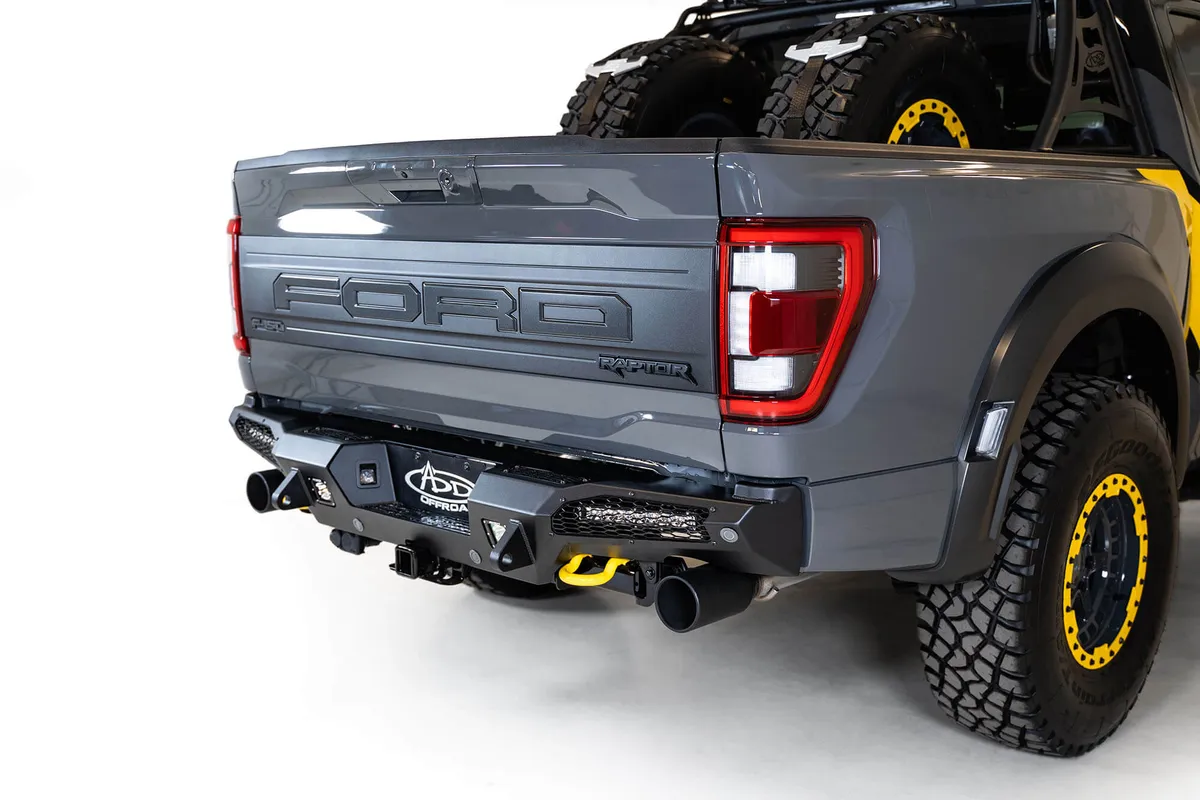 21c Ford Raptor Honeybadger Rear Bumper Hammer Black Powdercoat Finsh product image
