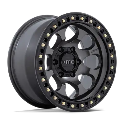KMC Wheels Kmc Km550 Riot Sbl 17x9 -12 5x5.0 Machined With Satin Black Lip