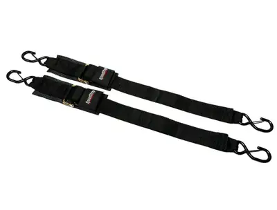 SpeedStrap Speedstrap 2 x 4? Marine Transom Tie-Down Straps with Snap S-Hooks (2 Pack) 28600-DSH