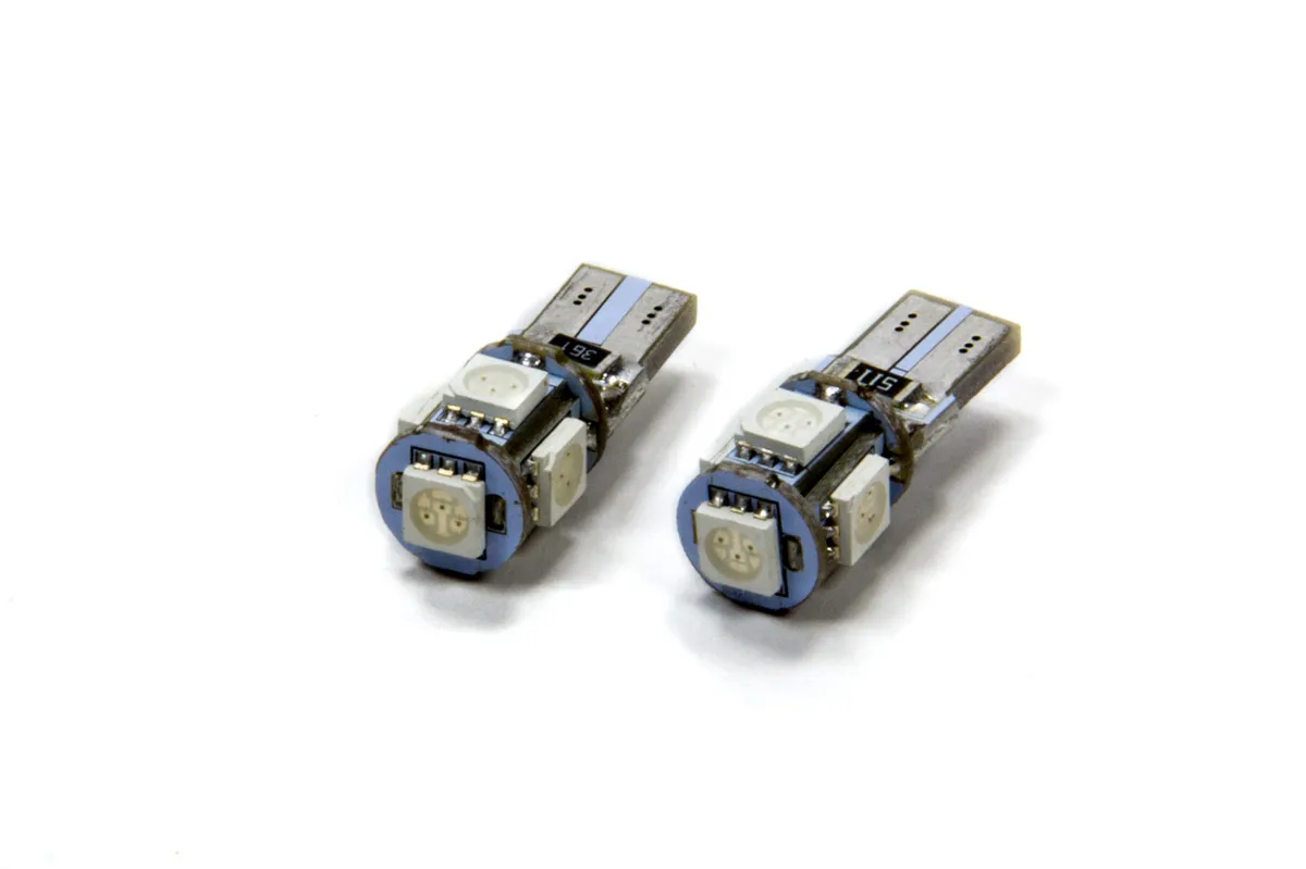 Oracle Lighting T10 5 LED SMD Bulbs Pair Red