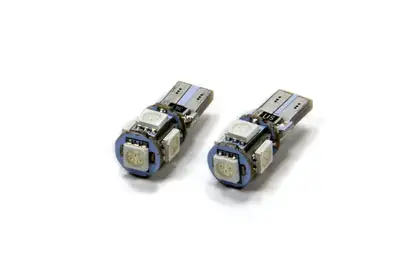 Oracle Lighting T10 5 LED SMD Bulbs Pair Red