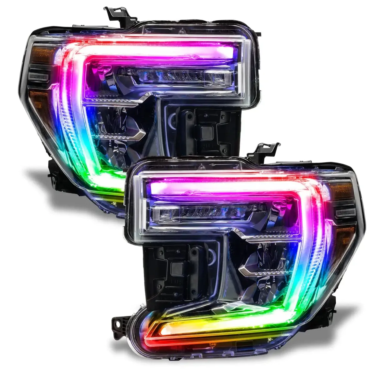 Oracle Lighting 2019-2022 Gmc Sierra 1500 Colorshift Rgb+w Headlight DRL Upgrade Kit product image