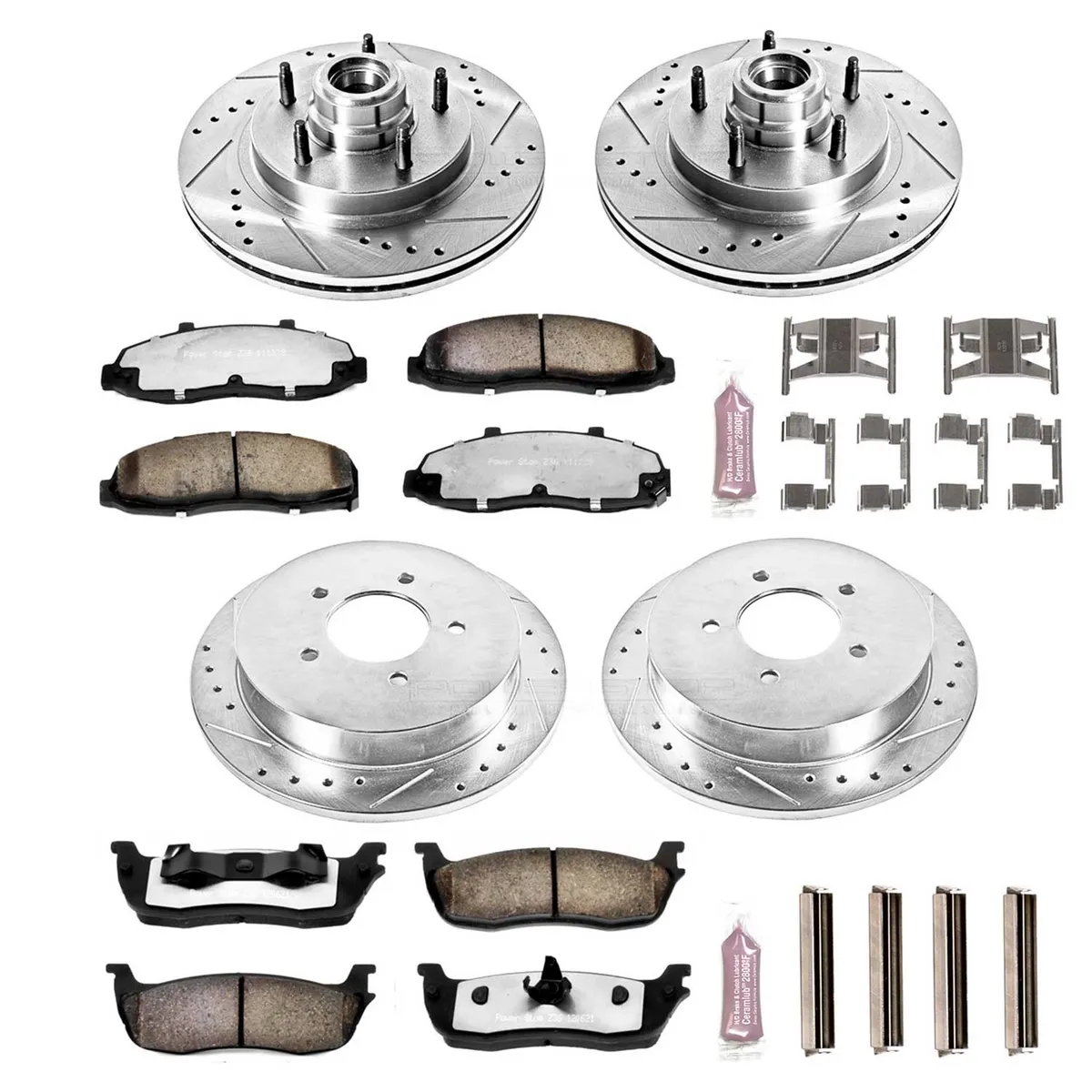 Z36 Truck/Tow Upgrade Kit: Drilled/Slotted Rotors; Carbon-Fiber Ceramic Pads W/Hardware product image