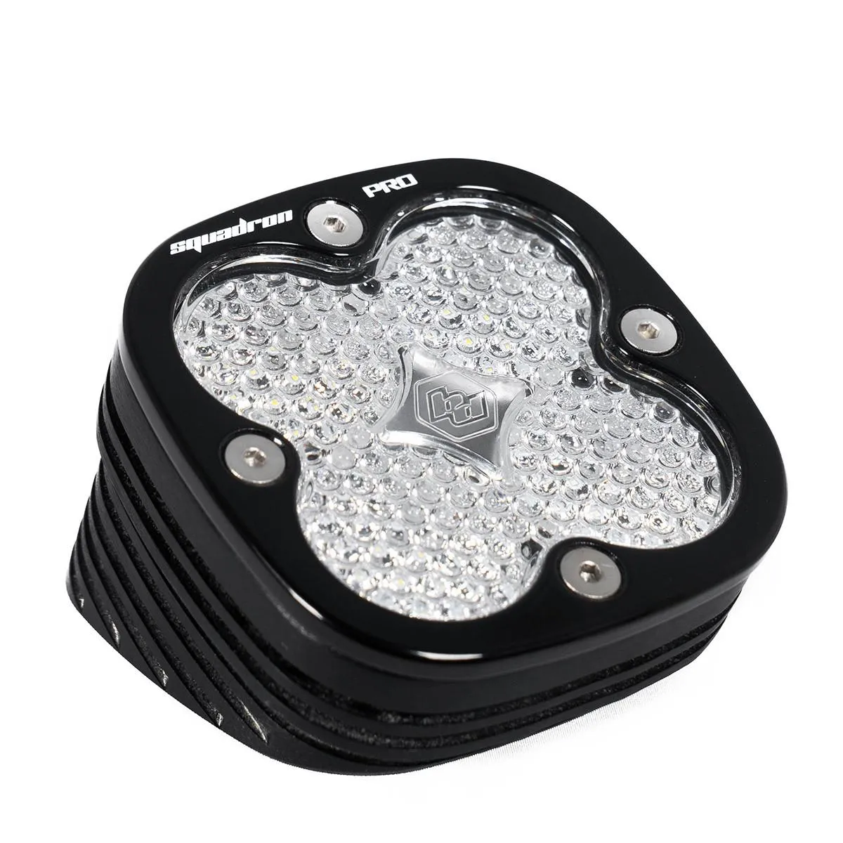 Flush Mount LED Light Pod Angled Black Clear Lens Work/Scene Pattern Squadron Pro Baja Designs product image
