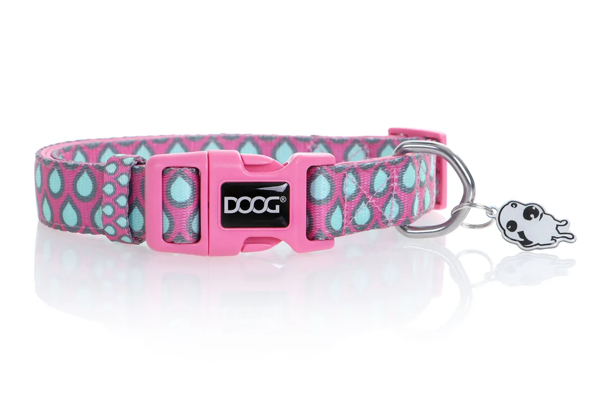 Collar Pink/Blk Star-Lg product image