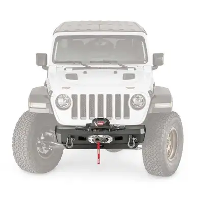 Warn Elite Stubby Front Bumper Jeep JL / JT With Grille Guard