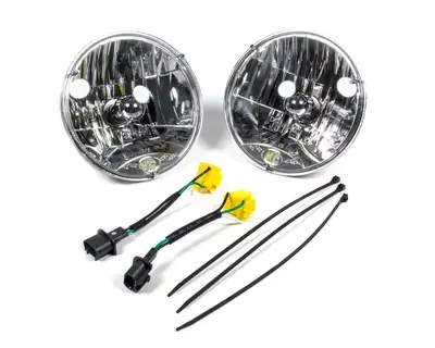 KC HiLiTES KC HiLiTES 42302 KC Headlight H4 Halogen 7in Dot 2-Light - 2007-2018 Jeep Wrangler JK 2/4-Door