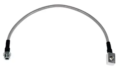 Wilwood Brakes Wilwood 18.75in OAL Flexline -3 Hose to M10 by 1.00 to 12 Deg. Banjo Bubble Fl.