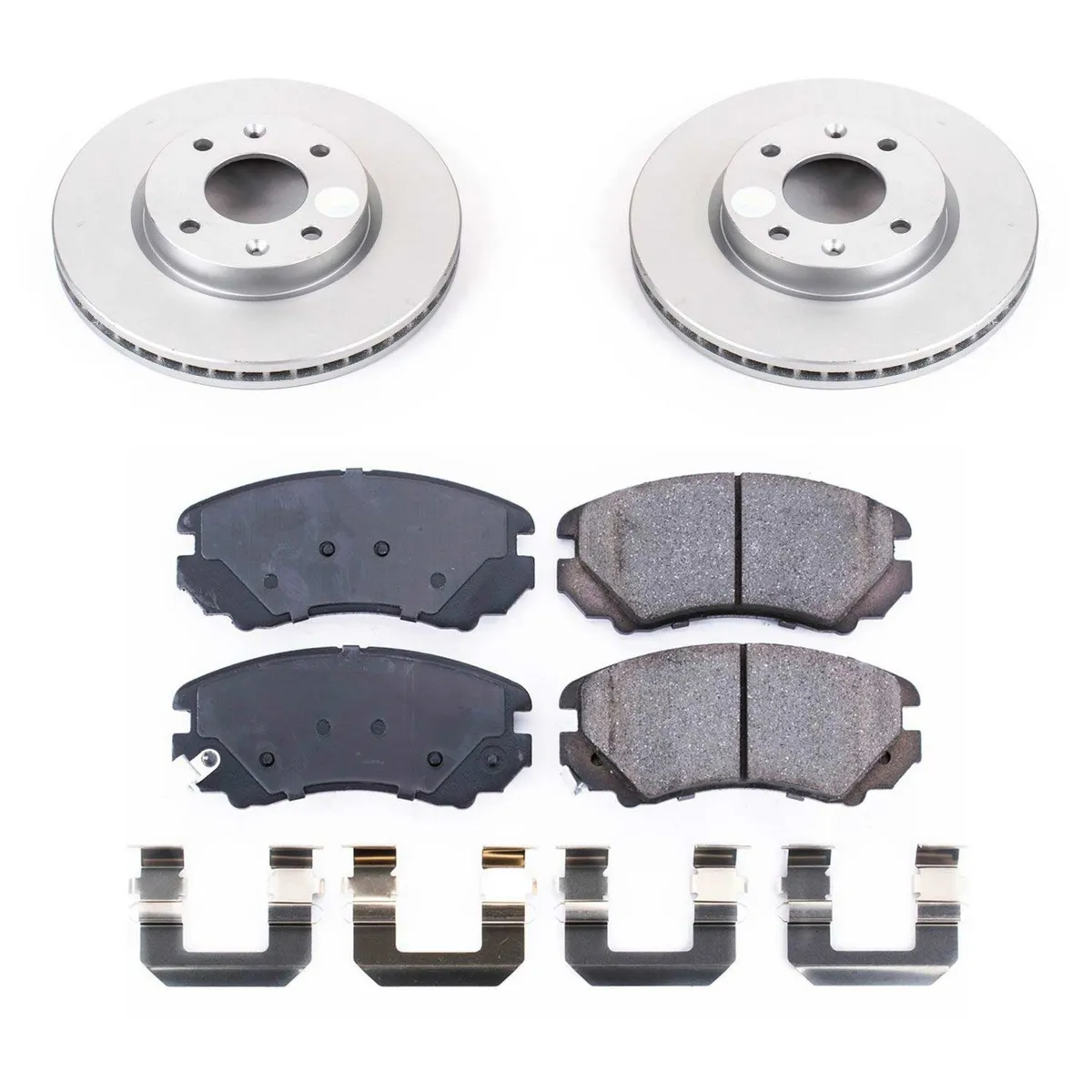 Z17 Geomet Coated Rotor Kit: Genuine Geomet Fully Coated Rotors; Ceramic Pads W/Hardware product image
