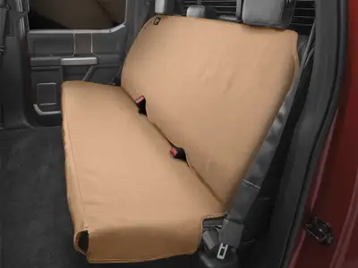 Weathertech Seat Protector; Tan; Bench Seat Width 60 in.; Depth 19 in.; Back Height 23 in.;