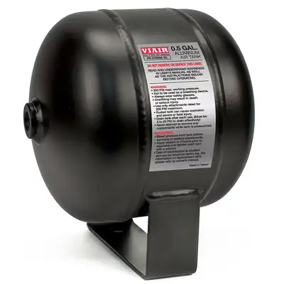 Viair Corporation 2.5 Gallon Aluminum Tank(Six 1/4in Npt Ports 200 PSI Rated)