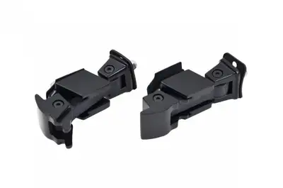 Kentrol Jeep JK Hood Catch Pair 07-18 Wrangler JK Powdercoat Black Kentrol