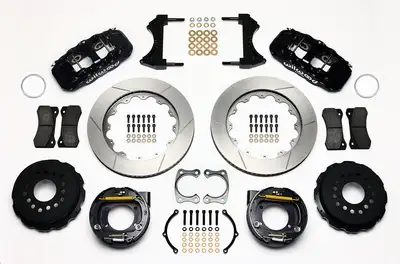 Wilwood Brakes Wilwood AERO4 Rear P-Brake Kit 14.00in Big Ford 2.36in Offset