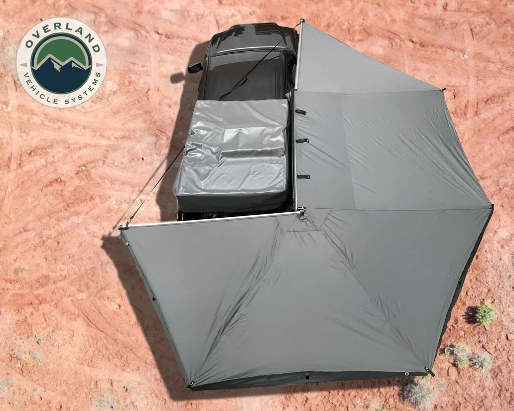Overland Vehicle Systems Nomadic 270-Degree Awning w/ Wall 1, 2, 3 and Mounting Brackets - Passenger Side product image