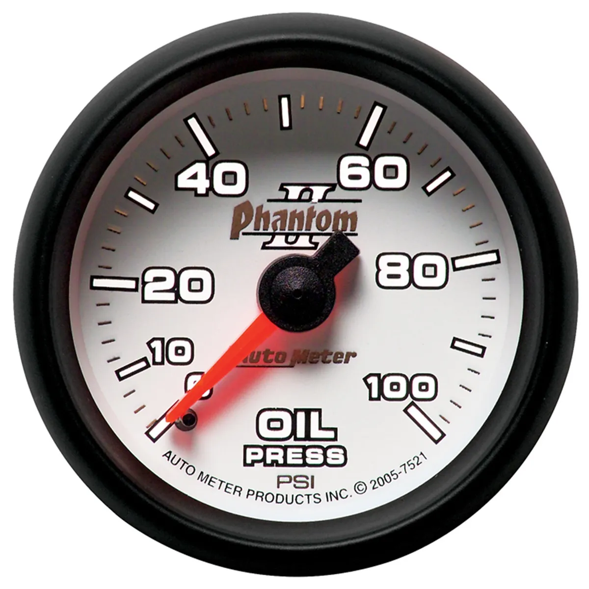 Gauge, Oil Pressure, 2 1/16", 100psi, Mechanical, Phantom II product image