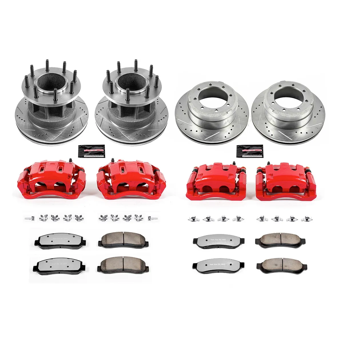 Z36 Truck/Tow Upgrade Kit: Drilled/Slotted Rotors; Carbon-Fiber Ceramic Pads; Powder Coated Calipers product image