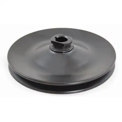 Racing Power Company GM Power Steering Pulley Black Single Grooved