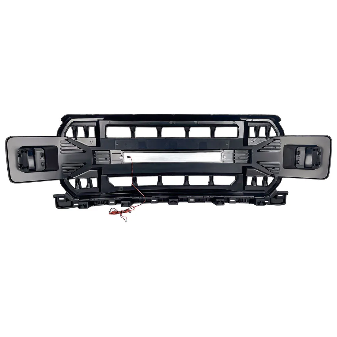 American Modified Amfmaa00120 Armor Grille With LED Off-Road Lights - Matte Black product image