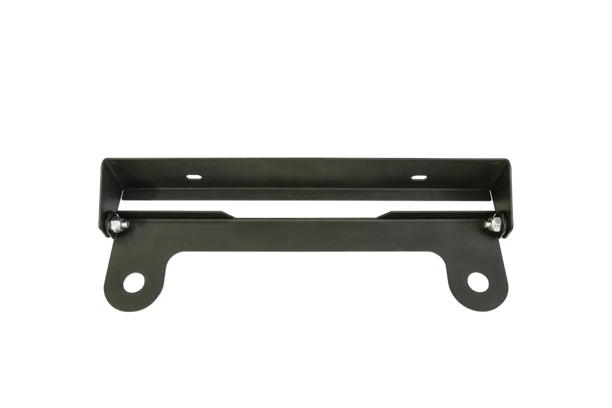Flip-Up License Plate Holder; Black; For Use w/Hawse Winch Fairlead; product image