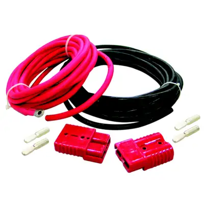 Bulldog Winch Winch Wiring Kit 24 Ft 3 Gauge Front W/Quick Connects Rear Bulldog Winch