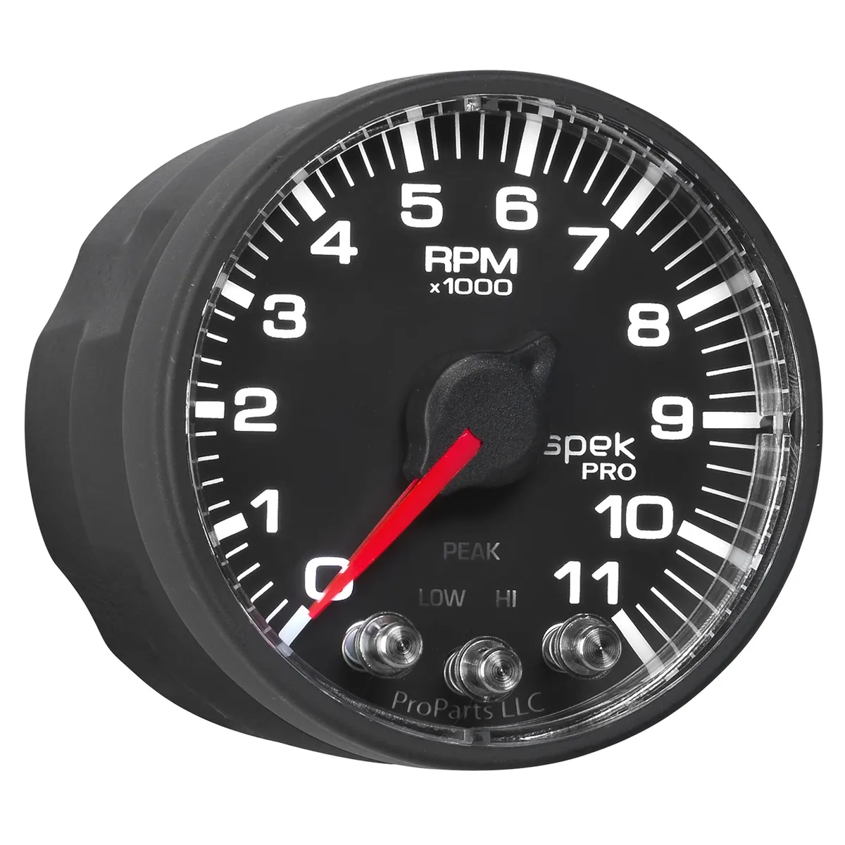 Gauge, Tach, 2 1/16", 11k RPM, w/ Shift Light & Peak Mem, Blk, Spek-Pro product image