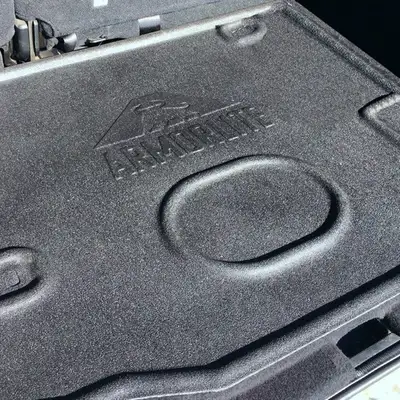 Armorlite 0718 Wrangler Jku 2pc Rear Cargo Mat Composite Flooring Mesa Smoke