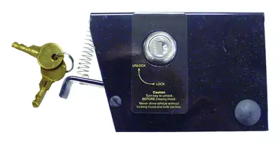 Crown Automotive Jeep Replacement Hood Lock 1972-1983 CJ-5;1972-1975 CJ-6;1976-1986 CJ-7;1981-1986 CJ-8;