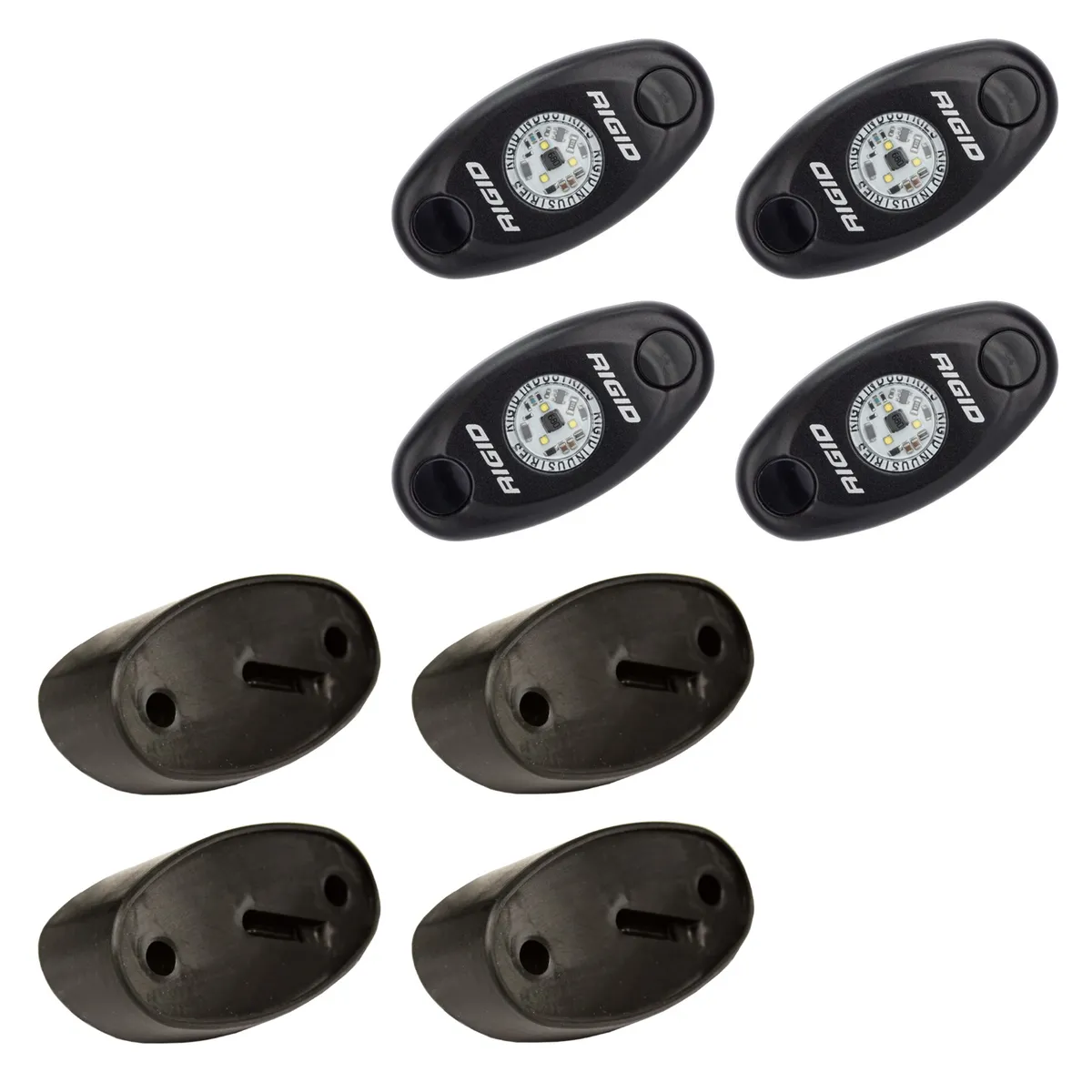 RIGID A-Series LED Universal Rock Light Kit, High Power Amber, Set Of 4 product image