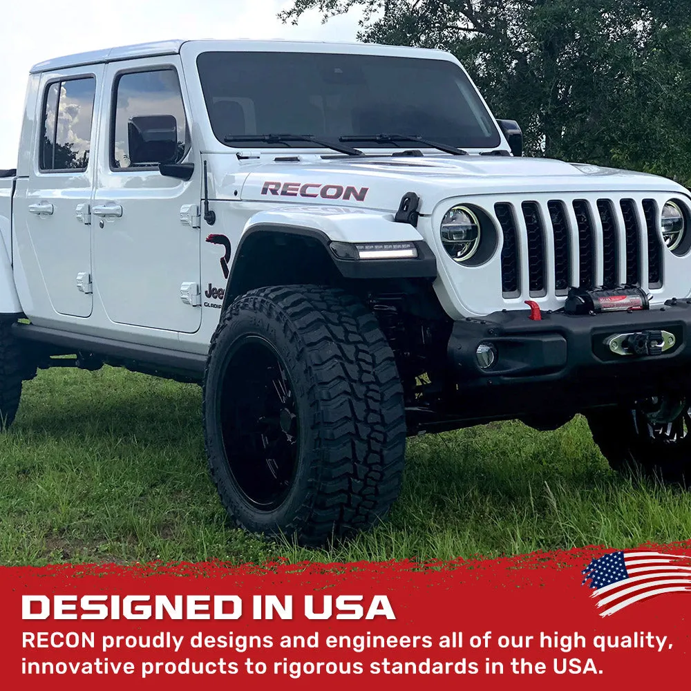 Jeep Wrangler JL 18-25 Ultra Bright White DRL Oled Amber Scanning Switchback Turn Signals Fender Lights (Replaces OEM Halogen) - Multiple Lens product image