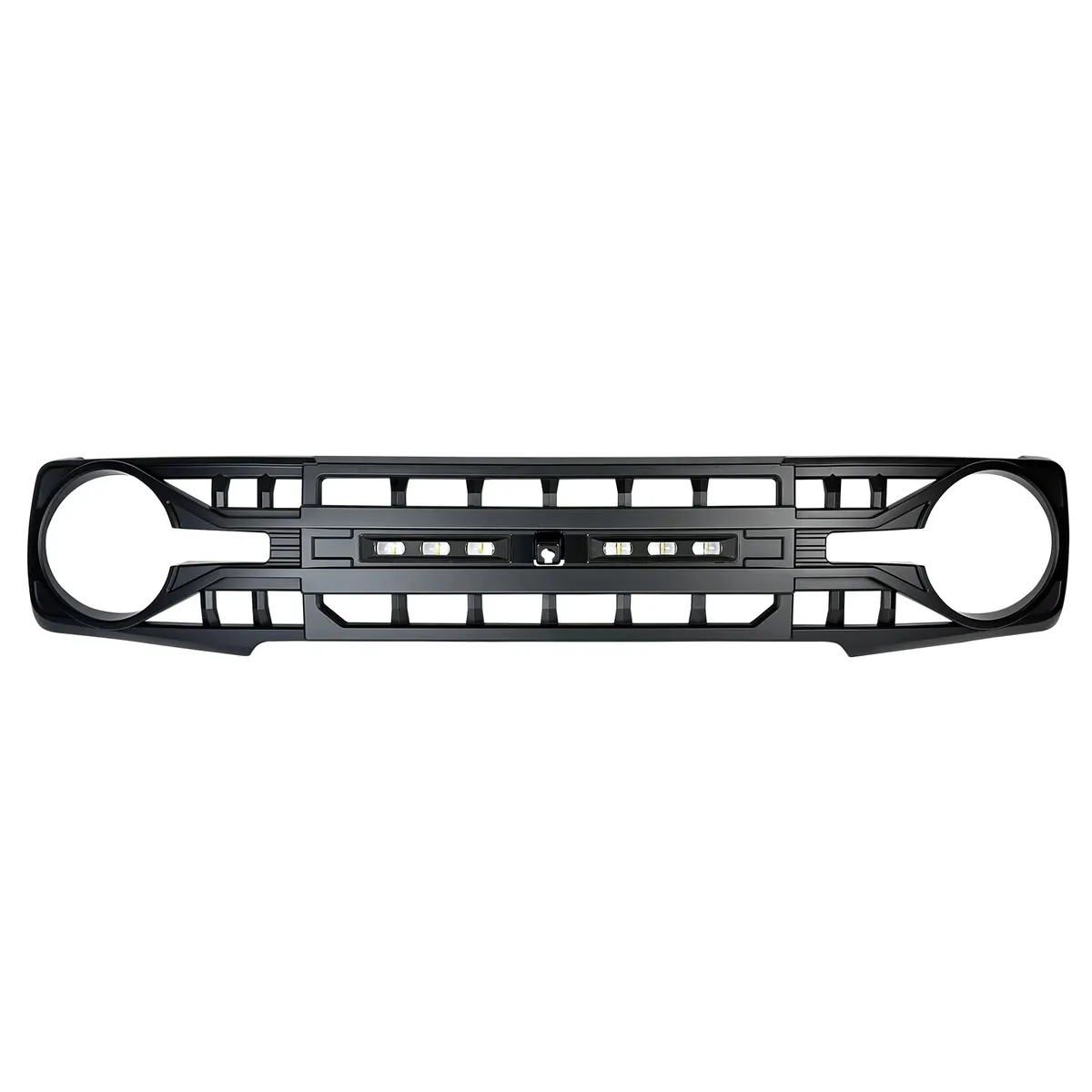 Armor Grille W/ Off-Road Lights & Camera Bracket - Matte Black For 21+ Ford Bronco product image
