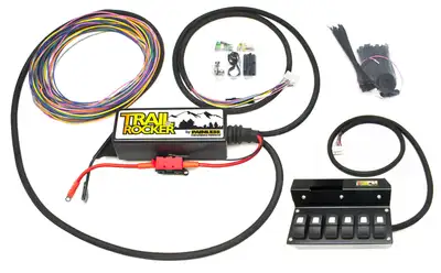 Painless Wiring Trail Rocker Fuse And Relay Center; w/Non-Auto Dimming Mirror Only: 6 LED Switches Overhead;
