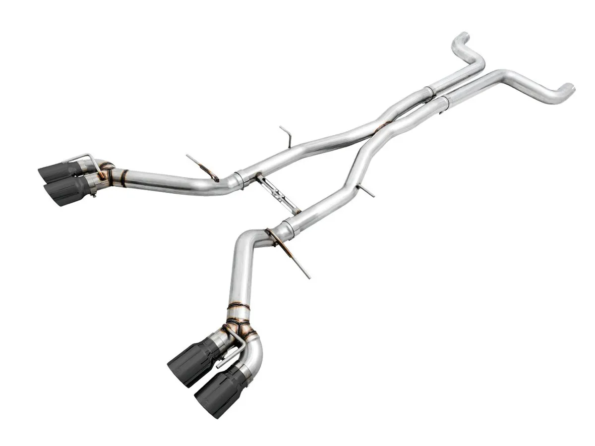 AWE Touring Edition Cat-back Exhaust for Gen6 Camaro SS / ZL1 / LT1 - Non-Resonated - Diamond Black Tips (Quad Outlet) product image