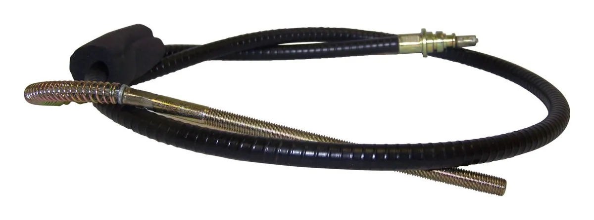 Crown Automotive Jeep Replacement J5355722 Front Parking Brake Cable for 76-79 Jeep SJ, J-Series w/ TH400 or T18 Trans. product image