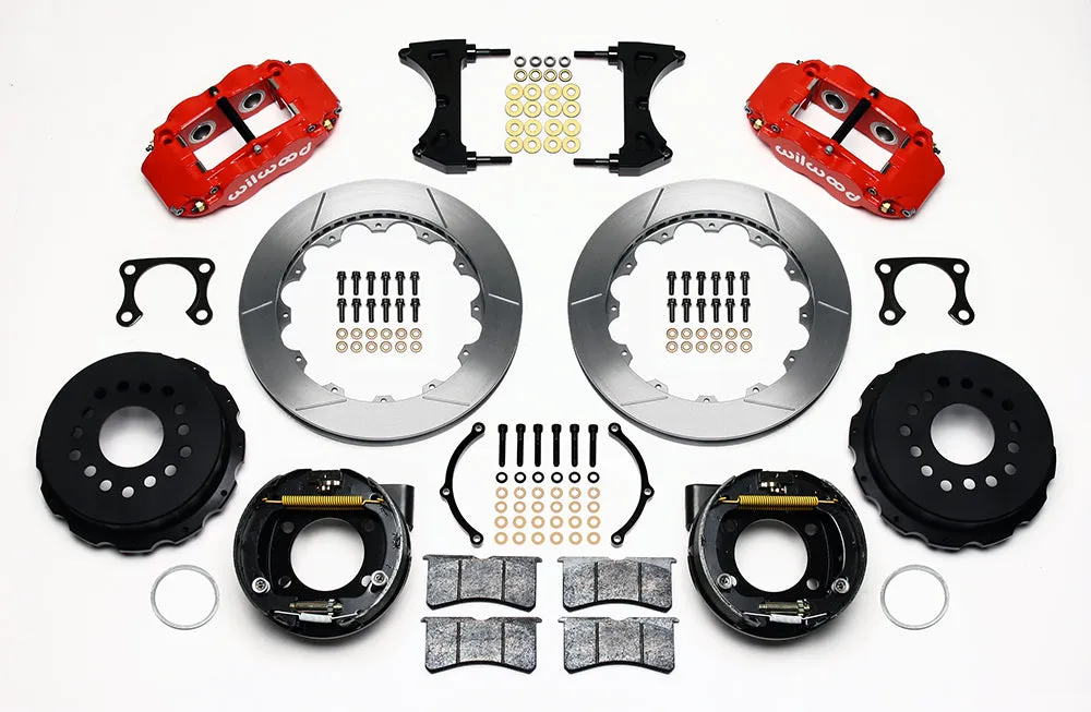 Wilwood FNSL4R Rear P-Brk Kit 12.88in Drill Polish Big Ford Old Style 2.36in Offset product image