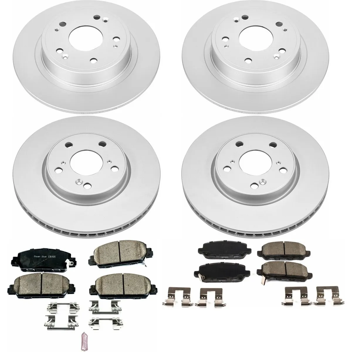 Z17 Geomet Coated Rotor Kit: Genuine Geomet Fully Coated Rotors; Ceramic Pads W/Hardware product image