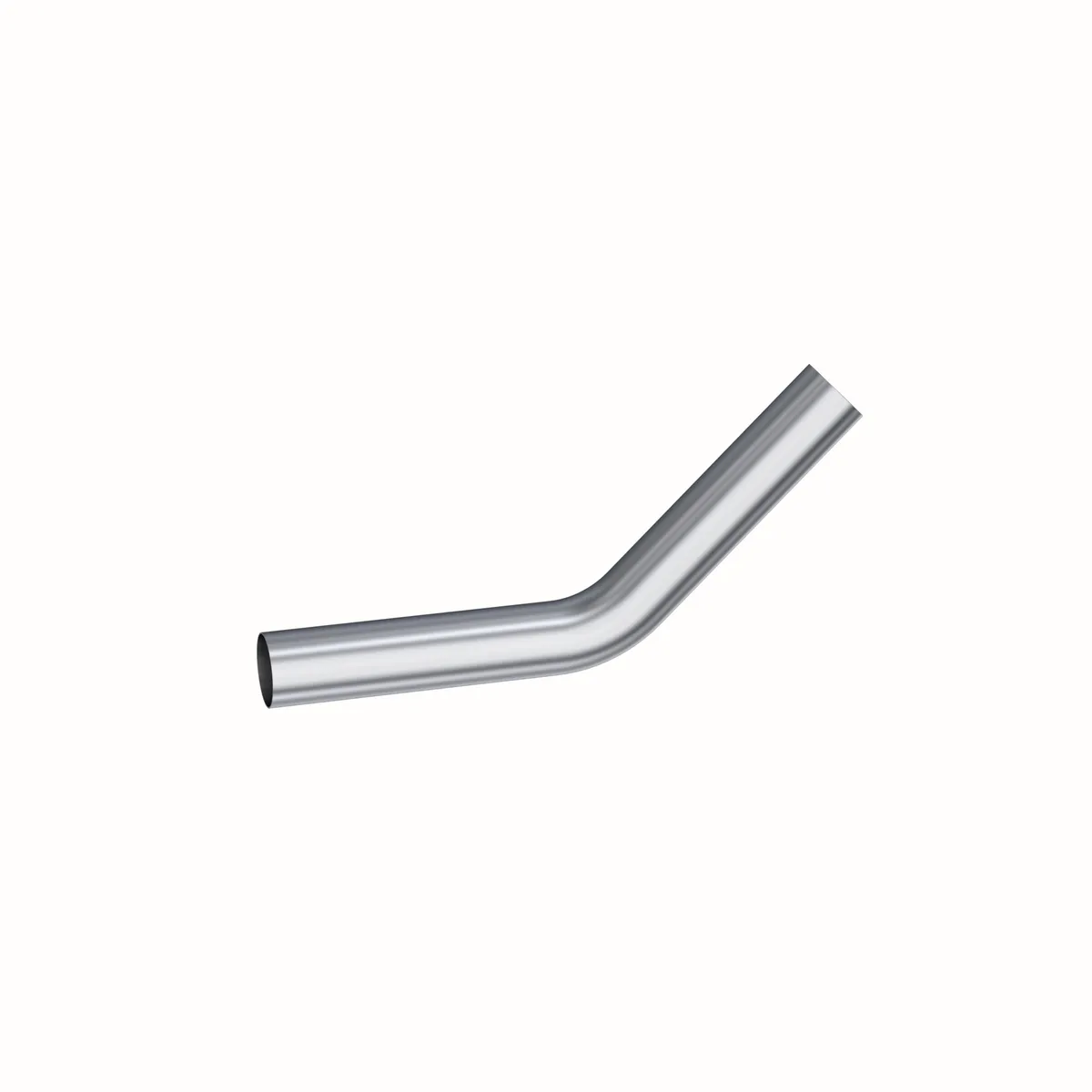 Garage Parts Installer Series Smooth Mandrel Bend Pipe; 3.5 in. Diameter; 45 Degree Bend; 12 in. Legs; Aluminum; product image