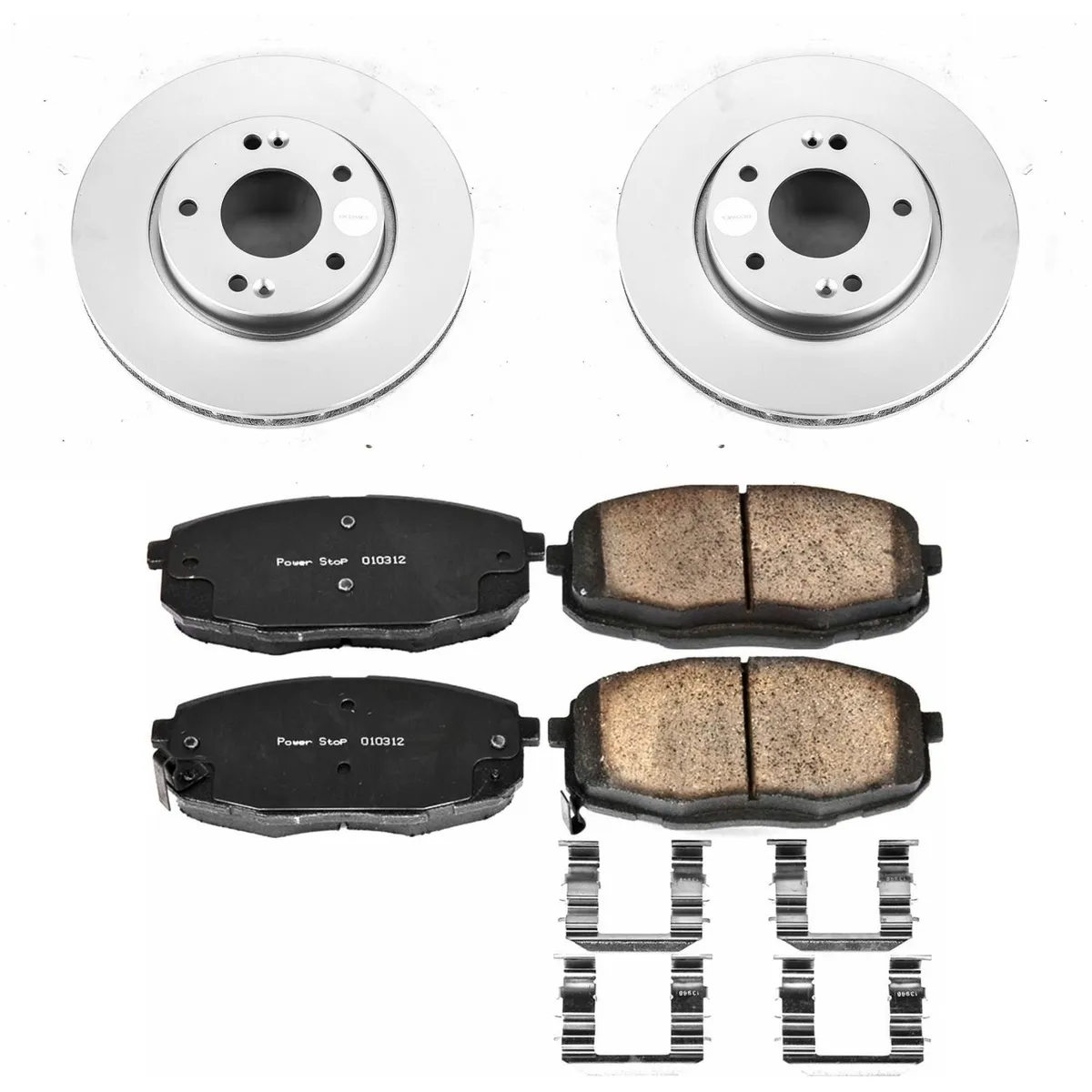 Z17 Geomet Coated Rotor Kit: Genuine Geomet Fully Coated Rotors; Ceramic Pads W/Hardware product image