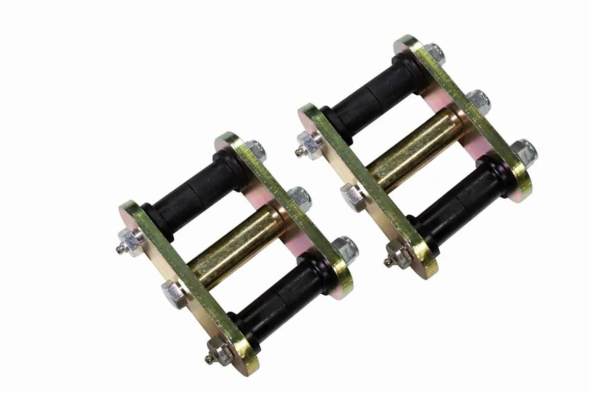 Fishbone Offroad 7683 Wrangler/7686 Wrangler/8186 Scrambler Rear Greasable Shackles Zinc Plated 3/8in Steel