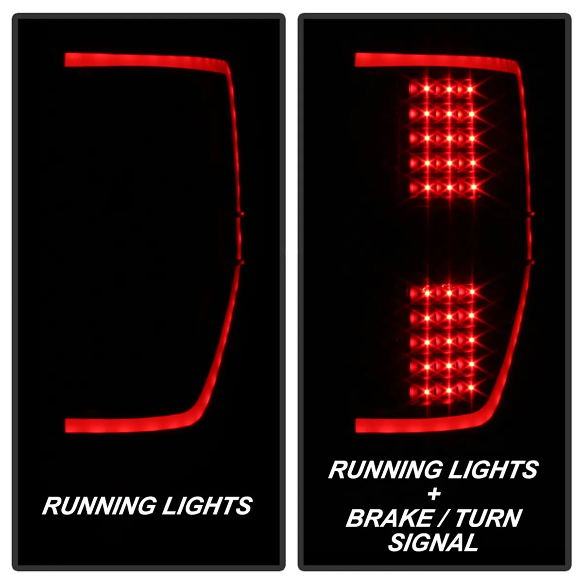 0914 F150light Bar LED Tail Lights Black Smoked product image