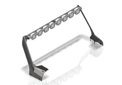 Motobilt Windshield Light Bar Bracket For Mojave And 392