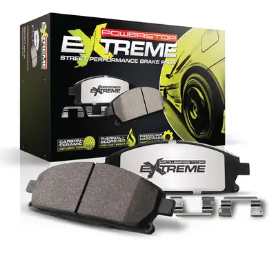 PowerStop Z26 Street Performance Carbon-Fiber Ceramic Brake Pads W/Hardware